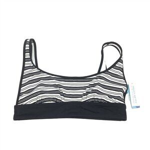 Beach Betty Miracle Brands New Swim XL Slimming Control Stripe Crop Bikini Top